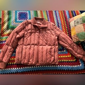 Pink uniqlo puffer coat (bought in Paris, France) - XL